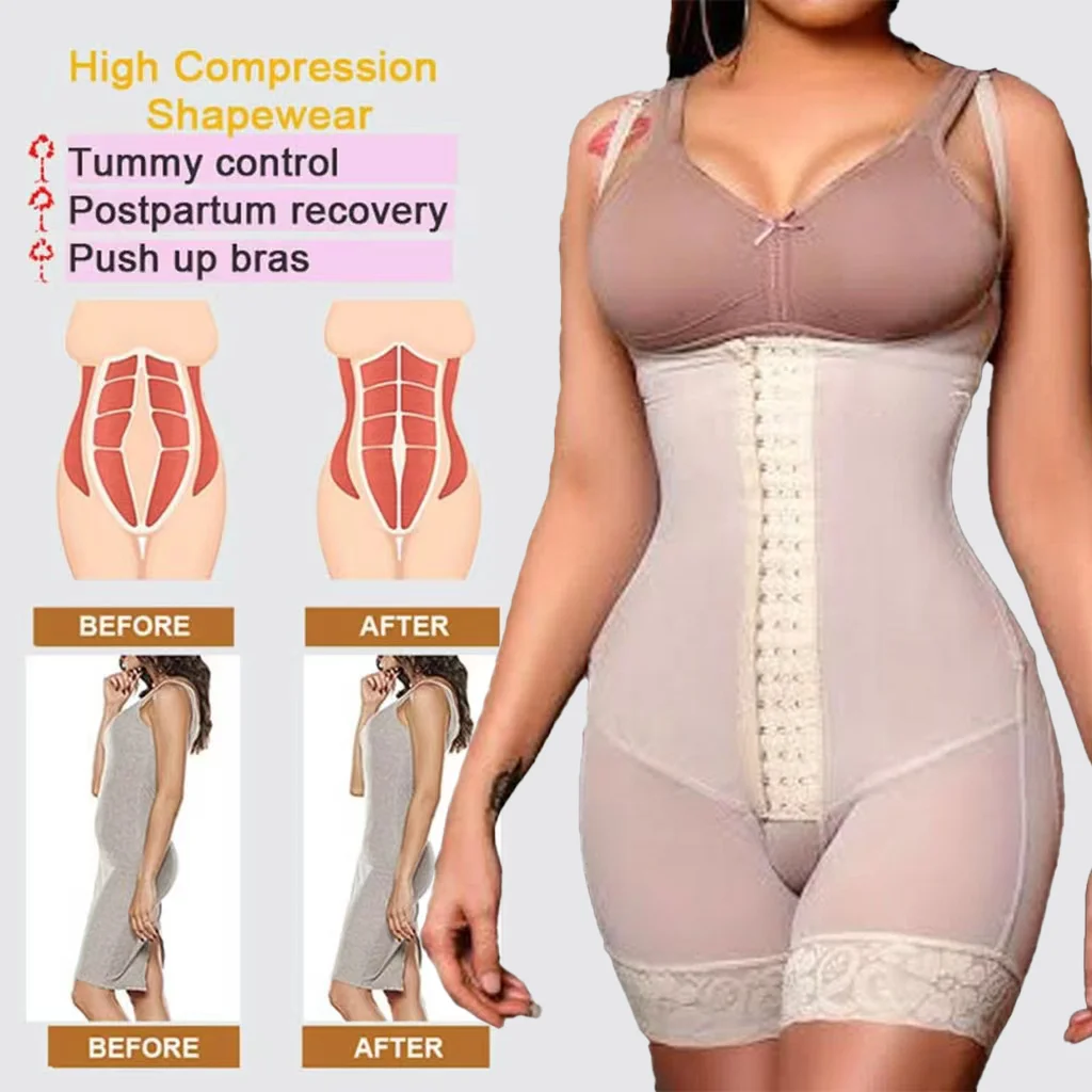 Fajas Reductoras Y Modeladoras Mujer Colombianas Shapewear Women Tummy Control Slimming Body Shaper Postpartum Strap Butt Lifter