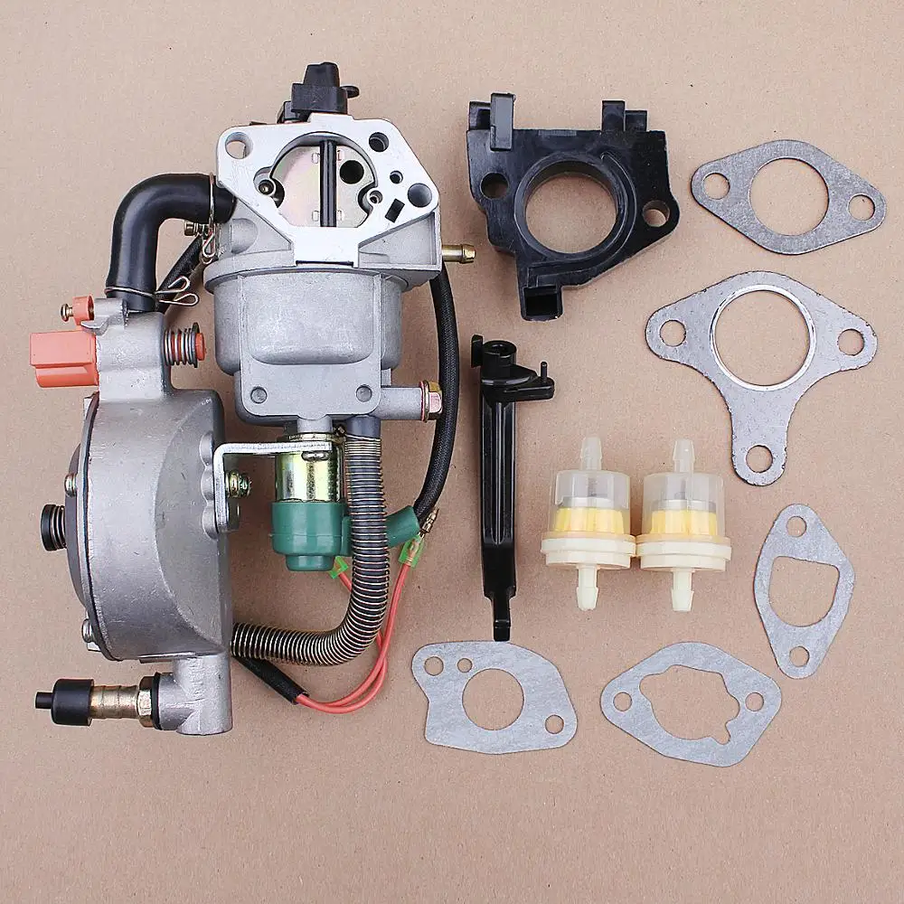 

Dual Fuel Carburetor Turn UP Kit For Honda GX360 GX390 GX420 188F 190F Motor Engine Generator 13HP 4.5KW 5.5KW