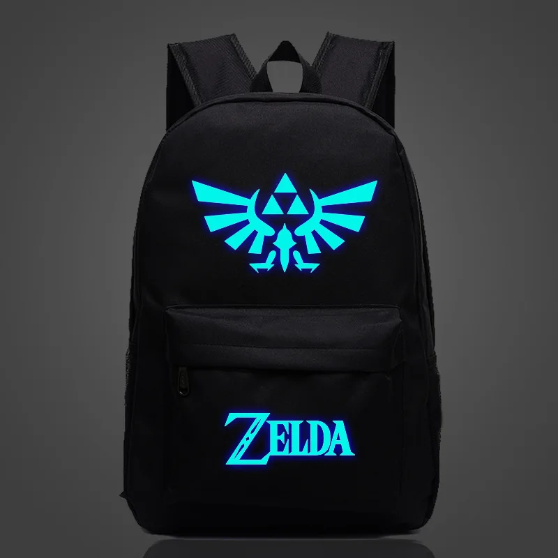Mochila escolar de Anime The Legend of Zelda, bolsa luminosa noctilucous, bolsa...