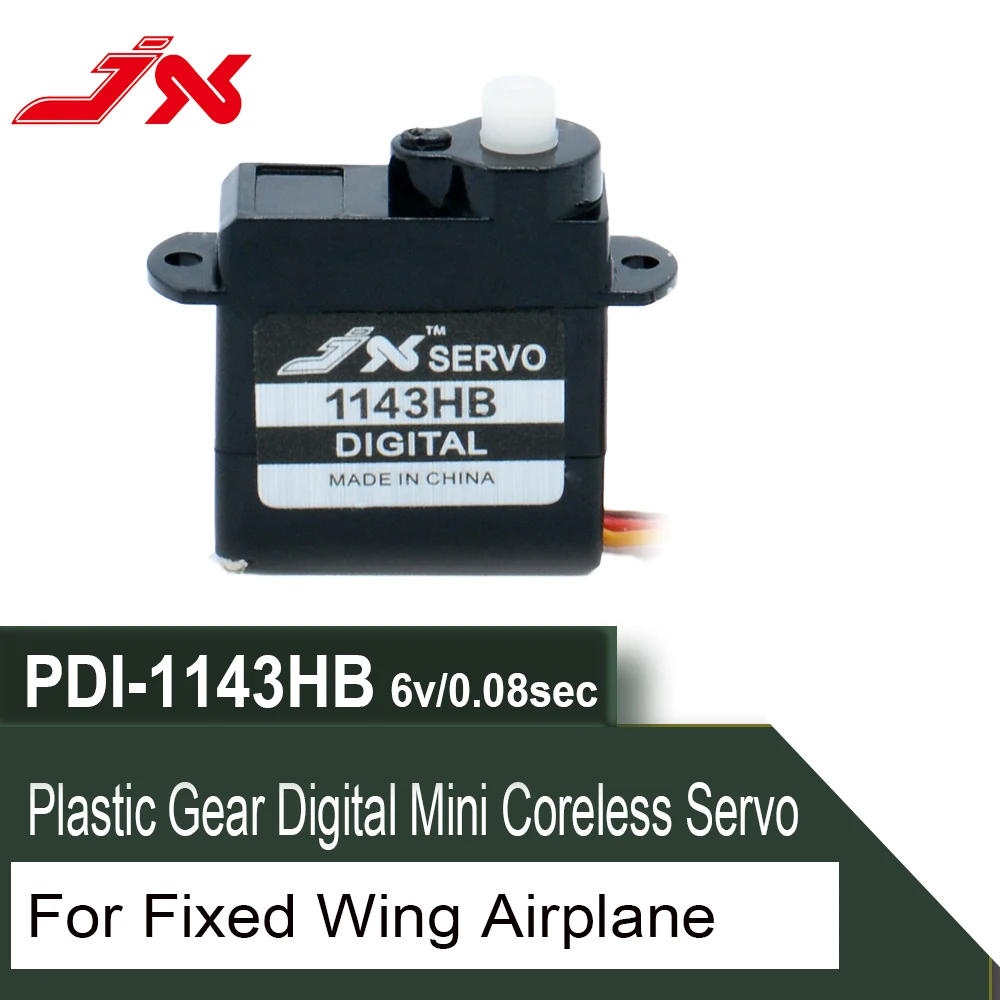 JX Servo PDI-1143HB 3,7G пластиковый редуктор, аналоговый Мини цифровой сервопривод без сердечника для вертолета с фиксированным крылом, рулевой механизм, запчасти для радиоуправляемых моделей