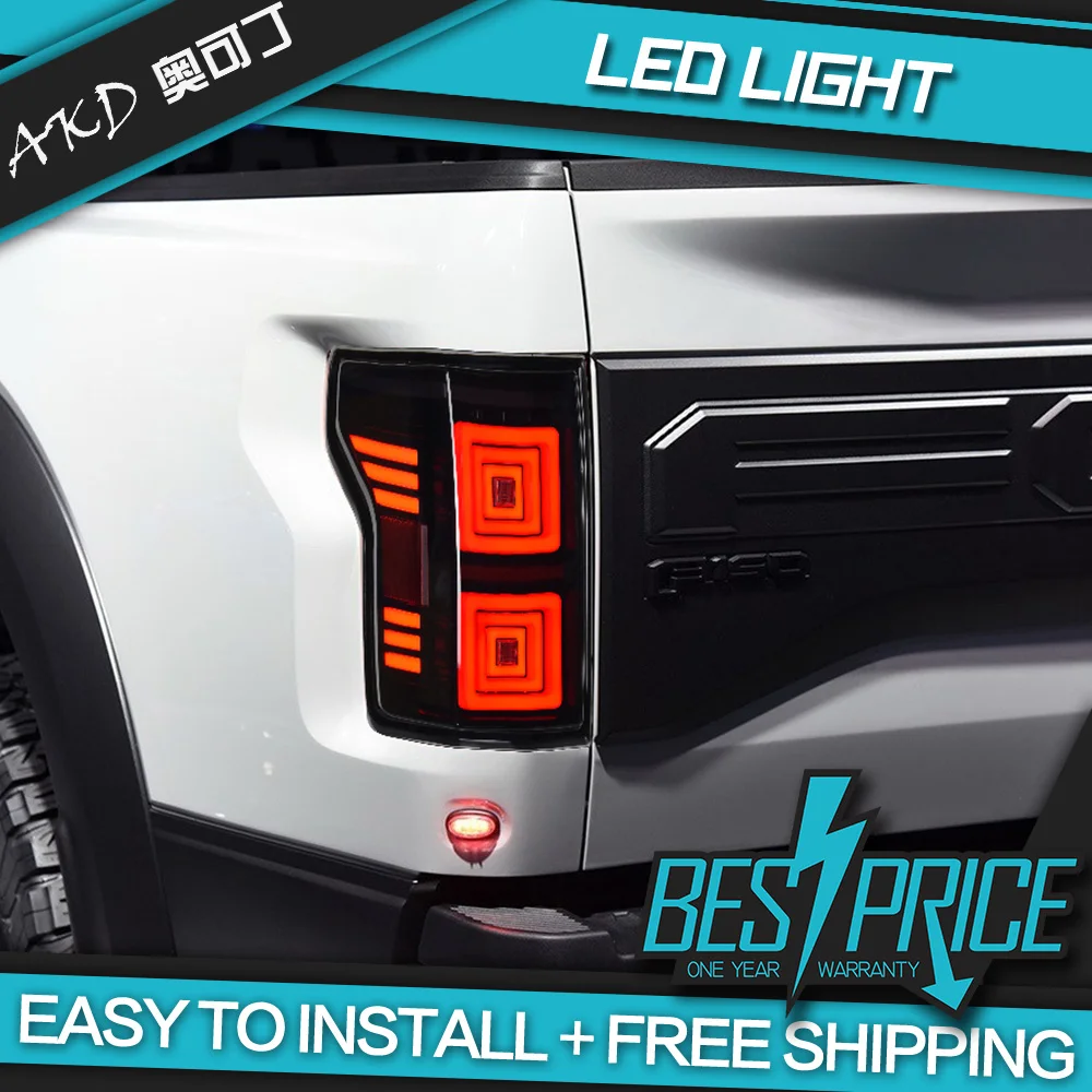 

AKD Car Styling for Ford Raptor Tail Lights 2014-2021 F150 Tail Lamp F150 LED Tail Light Dynamic DRL Reverse auto Accessories
