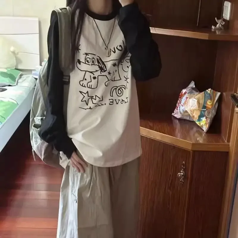 Женская футболка с коротким рукавом и круглым вырезом