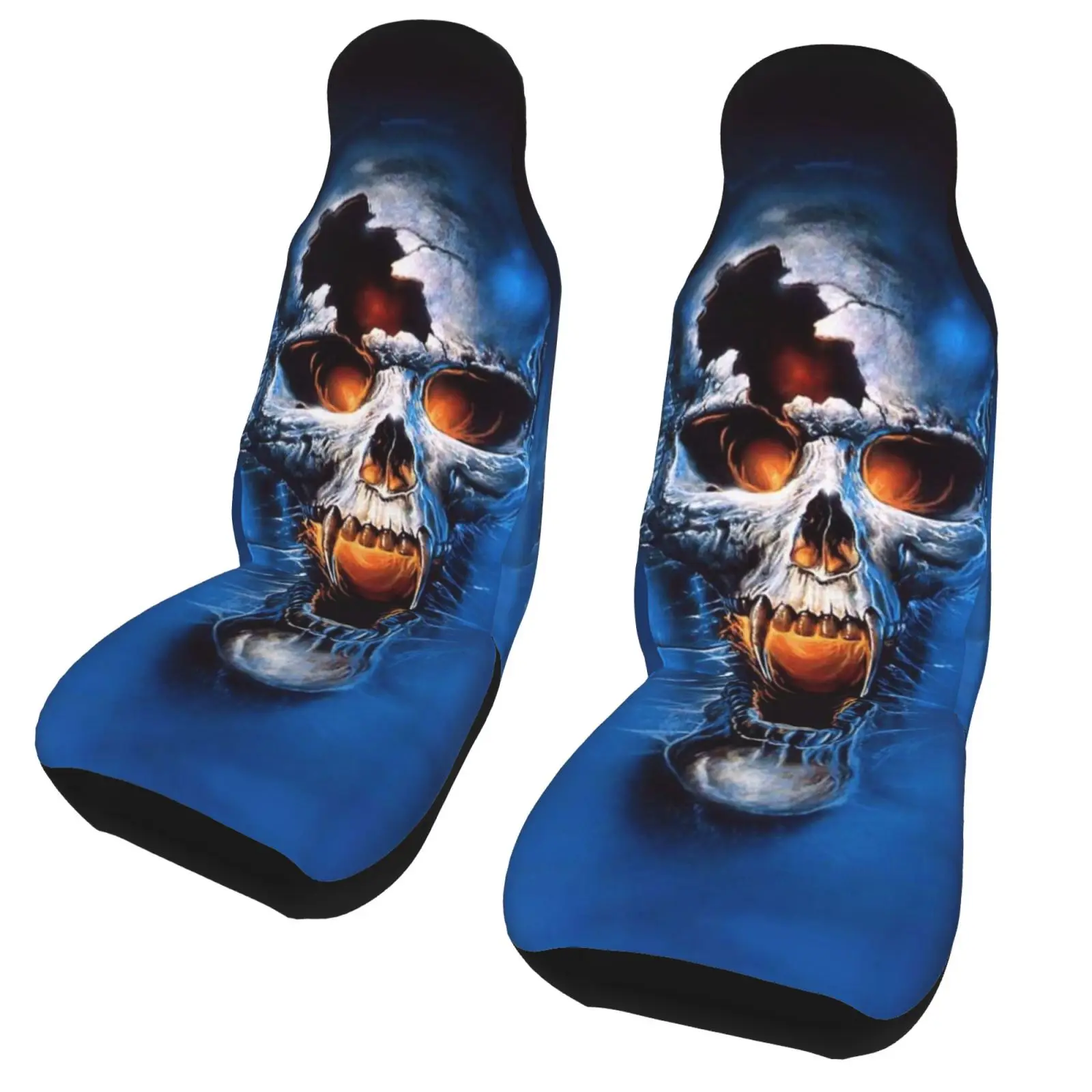 

3d Custom Print Automobiles Seat Covers for Cars Skull Cushion Breathable Car Front Seat Cover Vehicle Chair