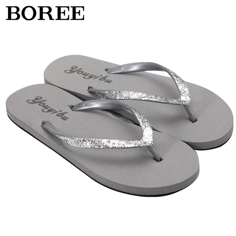 Slippers Women Summer Fashion Outdoor Solid Color Flip Flops Breathable Wear-resistant Clip Toe Beach Sandals Female Slides