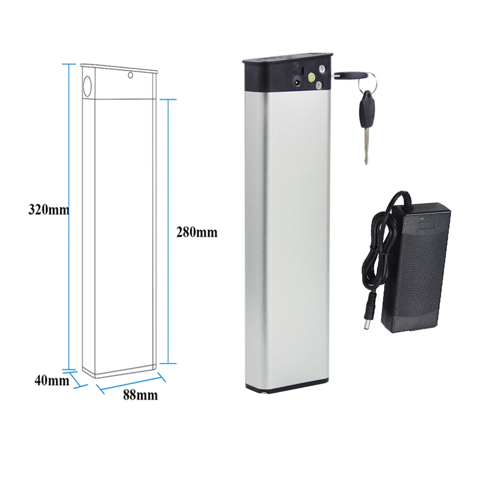 Фото Glafit GFR-01 GFR-02 Встроенный складной аккумулятор для электровелосипеда 36 В 7,8 Ач 9 Ач 10,5 Ач для съемного электрического велосипеда EBE1 с зарядным устройством 2 А №5
