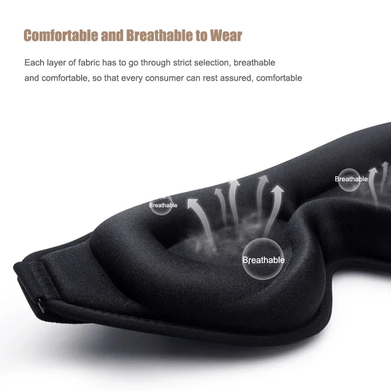 3D маска для сна нашивка глаз из пены с эффектом памяти лица помощи во время