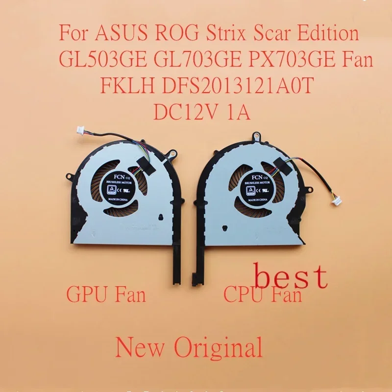 Новый оригинальный вентилятор охлаждения процессора и графического ноутбука