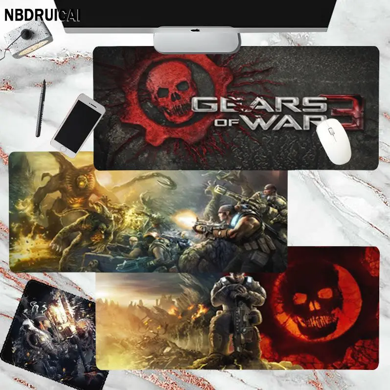 

G-Gears-of-Wars Girl Pad Keyboards Mat Rubber Gaming Mousepad Desk Mat Size For CSGO Game Player Desktop PC Computer Laptop