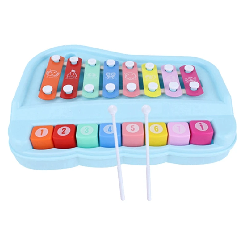 

Игрушка-пианино для детей, игрушка-ксилофон с 8 разноцветными клавишами