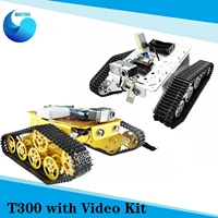 td300 double decker robot wifi tank chassis with video cameranodemcu esp8266 boardopenwrt router kit by app phone rc toy