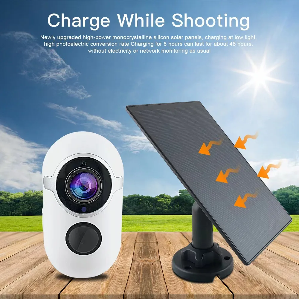 

Wide-angle Infrared Night Vision HD Capsule Camera 2MP 6000mAh Lower Power Wireless WIFI Waterproof Security Monitor IP Camera