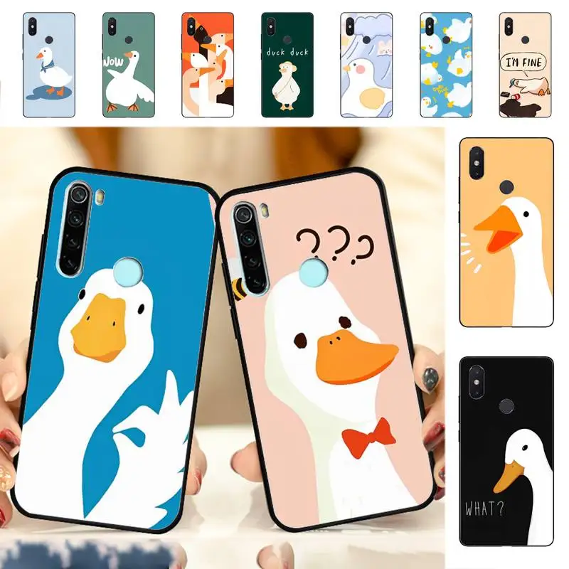 YNDFCNB Goose duck cute Phone Case For Redmi Note 4 X 5 A 6 7 8 Pro T 9 Pro 9S 10 Pro 11 Pro 11S 11Epro PocoM3pro