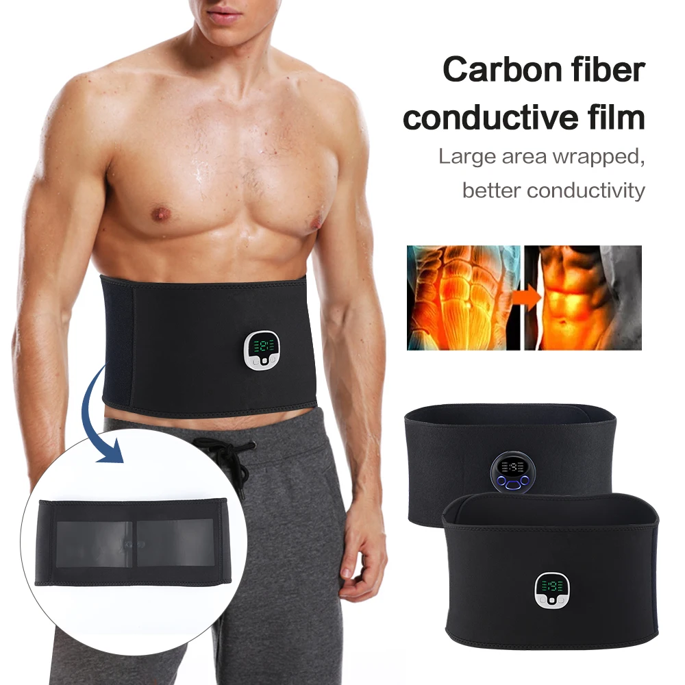 

Muscle Stimulator Body Slimming Belt Electric Abdominal Trainer Toner Weight Loss New Smart EMS Fitness Vibration Belt Unisex