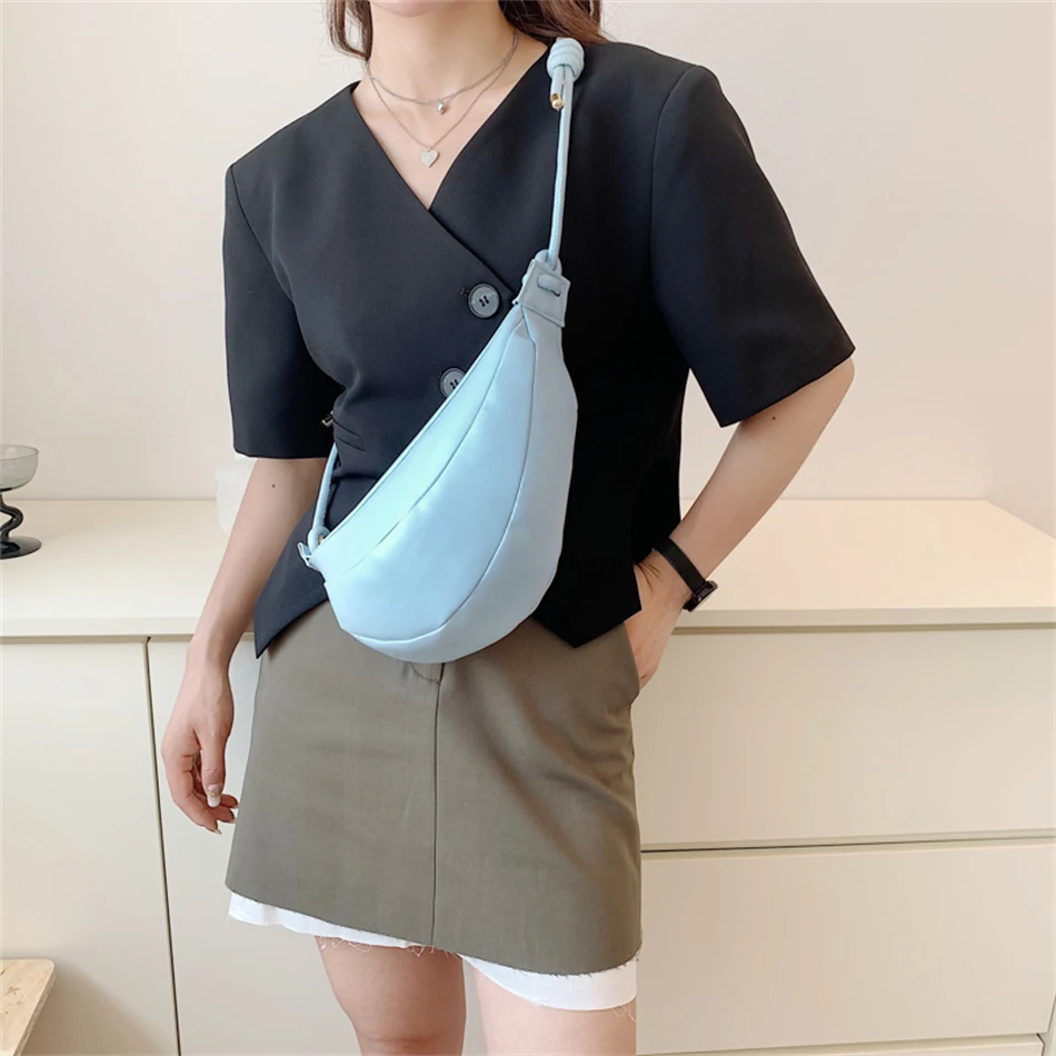 Женская сумка-хобо из мягкой кожи дизайнерская сумка через плечо лето 2022 - купить