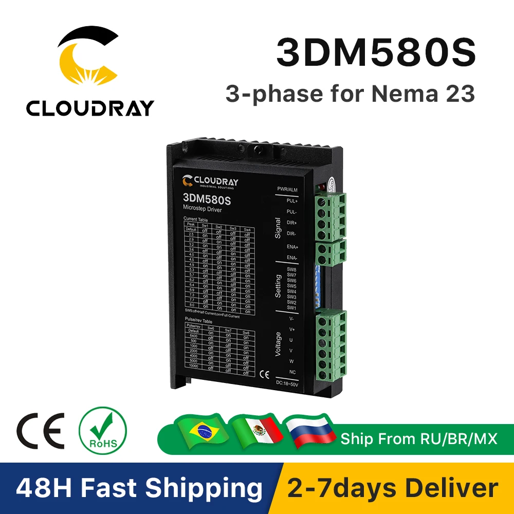 

Драйвер шагового двигателя Cloudray 3DM580S