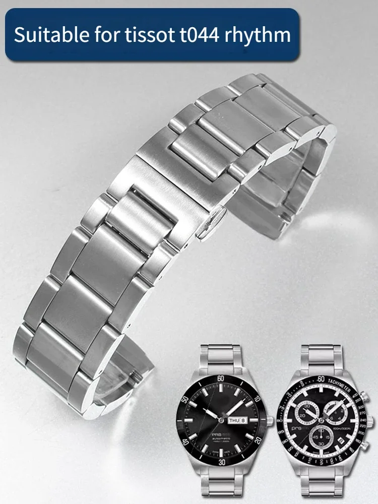 Ремешок для часов Enxi из твердой нержавеющей стали адаптирует к T-i-s-s-o-t T044 Rutchi PRS516