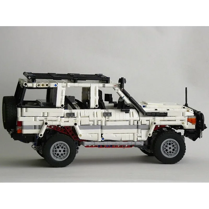 Фото MOC-47249 Электрический радиоуправляемый Land Cruiser 76, суперкар в сборе, строительный блок, модель 2113, детали строительного блока, детская игрушка в подарок №4