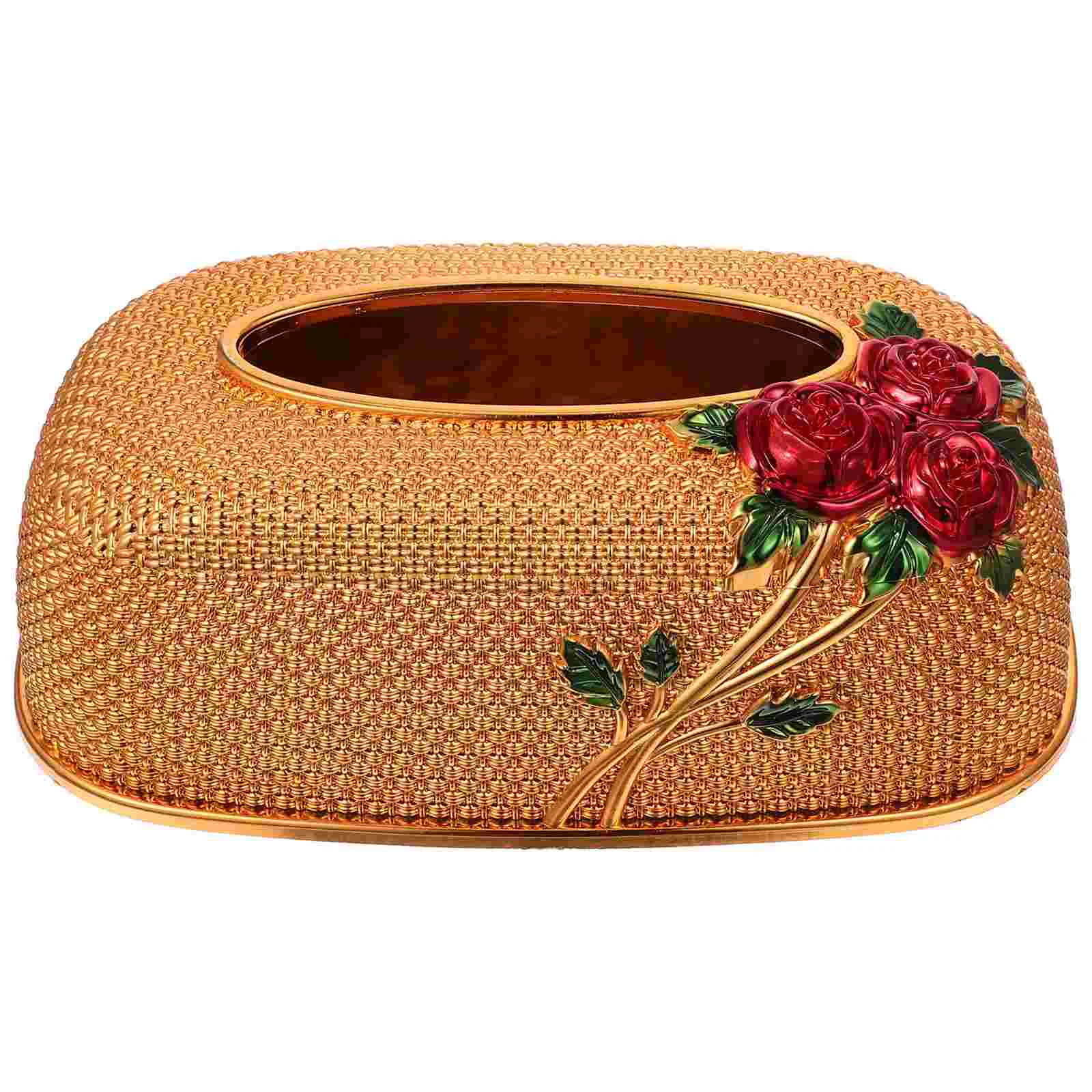 

Tissue Box Cover Paper Holder Napkin Storage Dispenser Desktop Vintage Facial Towel Case Tissues Cases Desk Holders