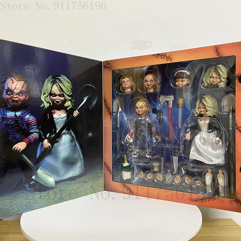NECA Bride of Чаки Ultimate и Тиффани ПВХ экшн-фигурка Коллекционная модель игрушка -