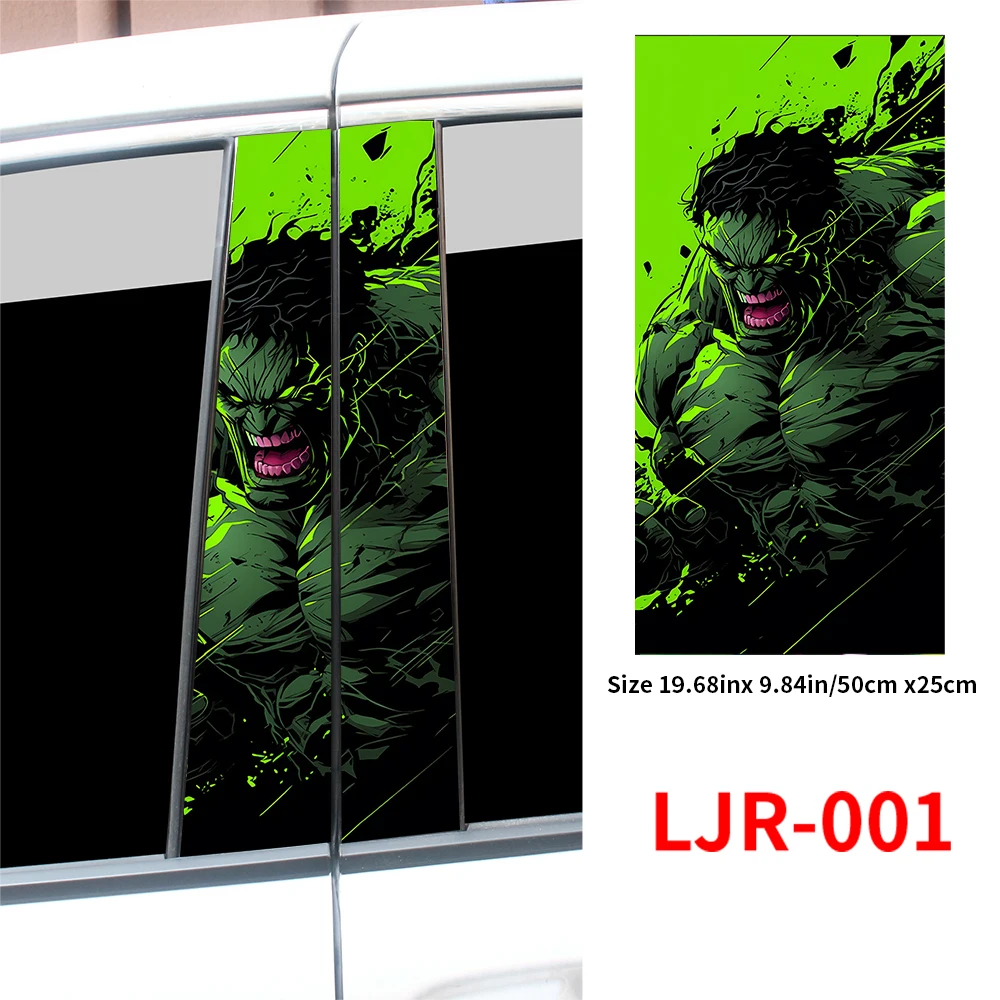 Наклейки на автомобиль Халк из аниме сделай сам смешные Мультяшные аксессуары