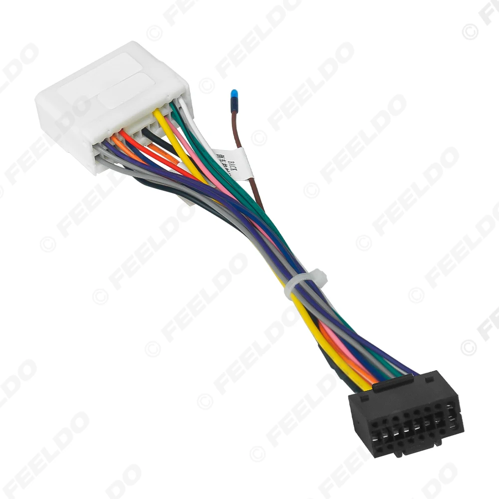 FEELDO 1 шт. автомобильное аудио радио 16PIN жгут проводов адаптер для Ssangyong Chevrolet Spark Power