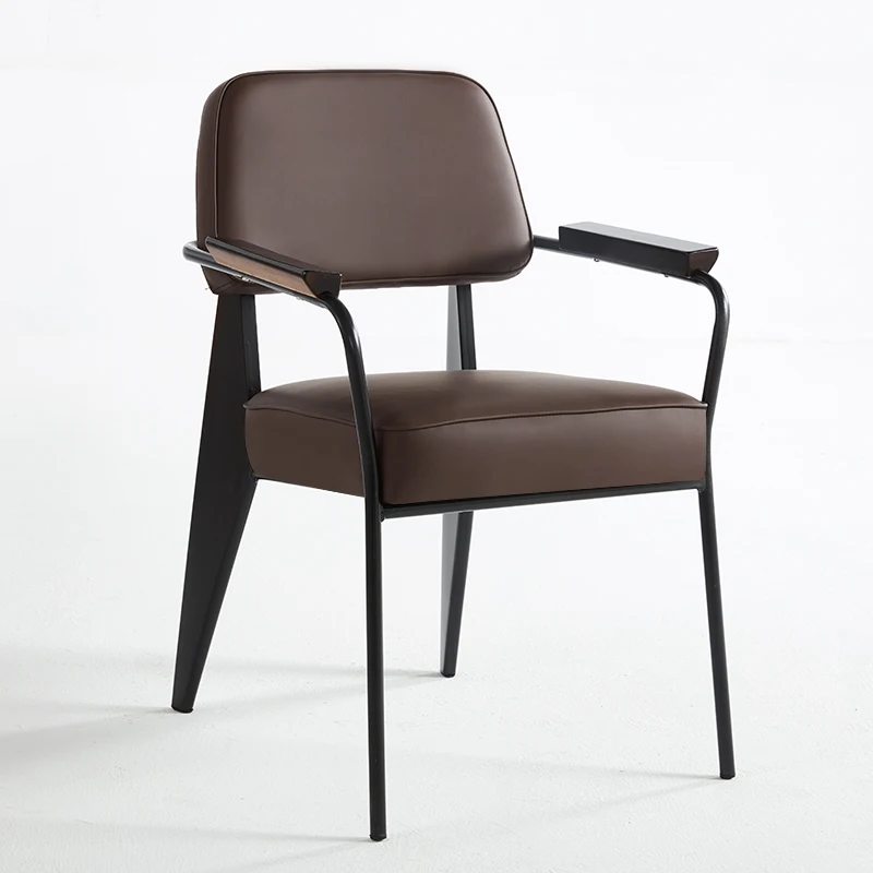 

Ergonomic Unique Dining Chairs Luxury Black Metal Legs Clear Dining Chairs Designer Single Fauteuil Salon Interior Furniture