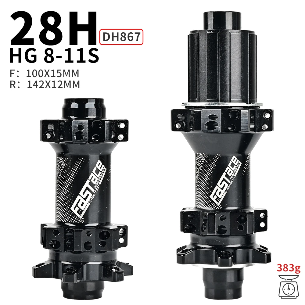 

Bicycle Hubs Fastace DH867 Straight Pull 24 28 Hole Hub Enduro Bearing 12 Speed Micro Spline QR100*9 135*10 Thru 100*15 142*12MM