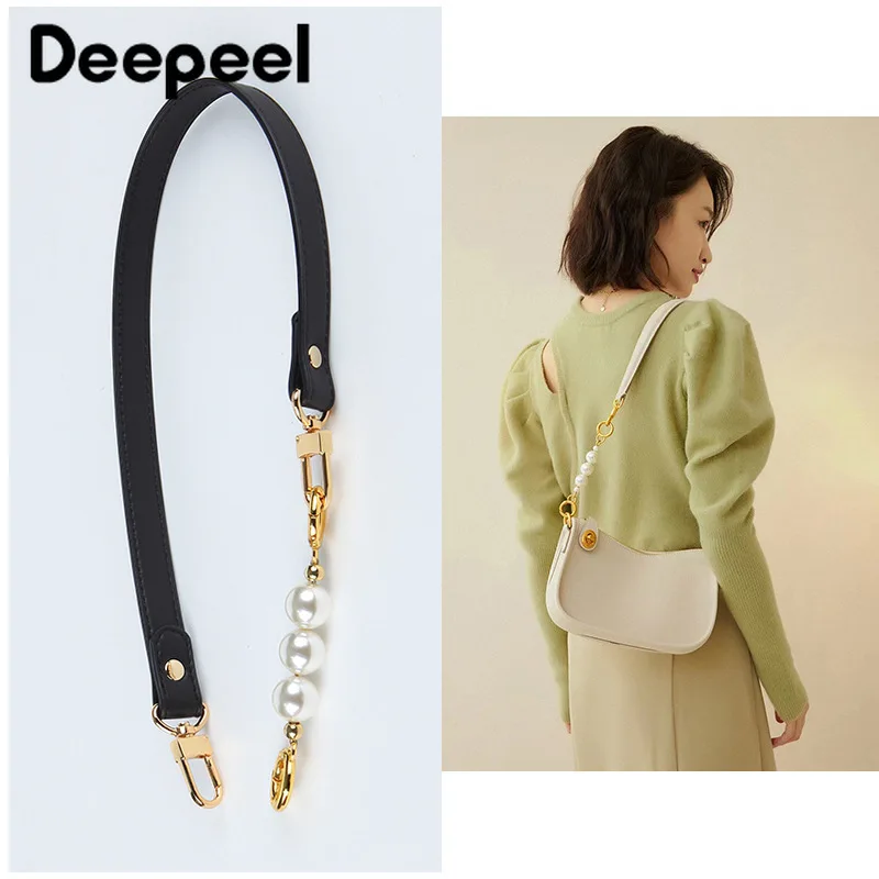 Deepeel 1.8*68cm New Leather Bag Strap Lengthen Chain Handle Women's Purse HandBag Accessories One Shoulder Underarm Straps