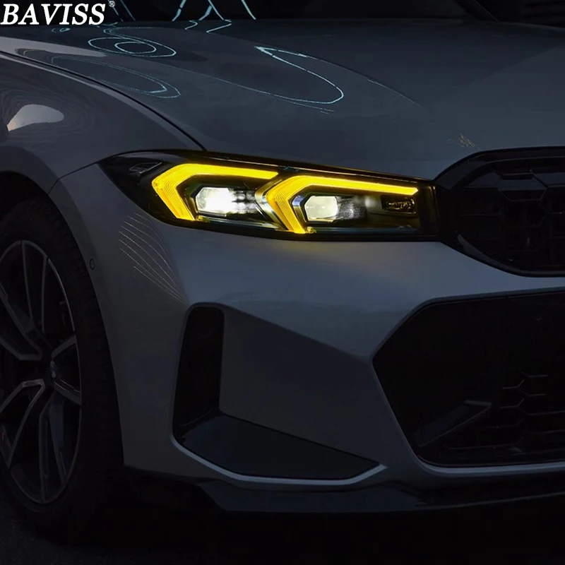 Дневные фонари BAVISS для BMW 3 серии G20 LCI G21 i3 Euro 2023 DRL Цветные ежедневного дальнего