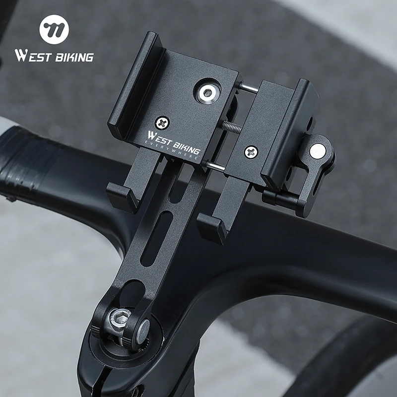 WEST BIKING велосипедный вынос держатель телефона алюминиевый мобильный кронштейн