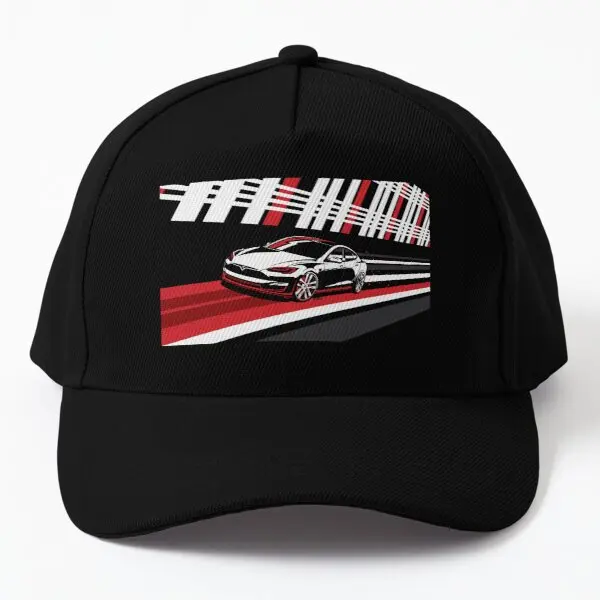 

Tesla Model S Plaid Original Fan Art Ser Baseball Cap Hat Spring Casual Casquette Hip Hop Black Czapka Outdoor Snapback