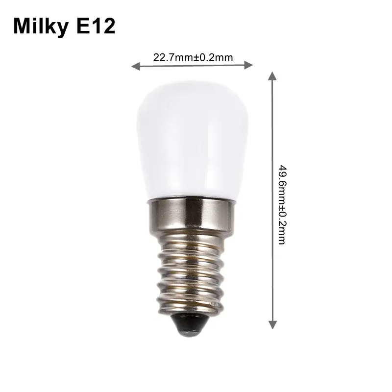 Лампа для холодильника 2 Вт E14 E12 T22 220 В 110 12 24 2835 SMD