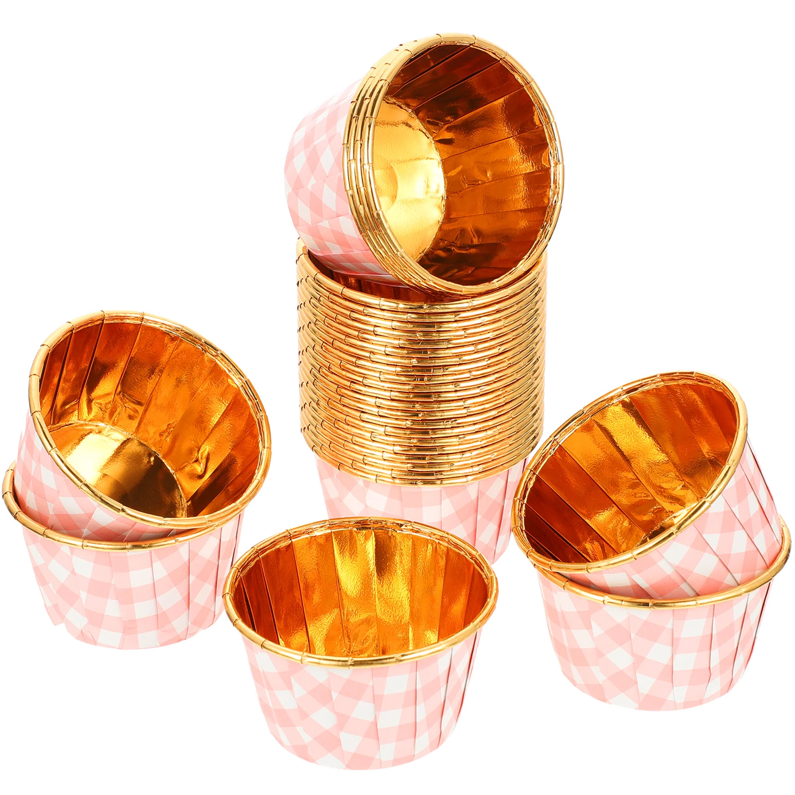 

50 Pcs Cake Cups Cupcake Toppers Muffin Cups Dessert Liner Lining Muffin Tin Paper Baking Cups Wrappers Ramekin Cup