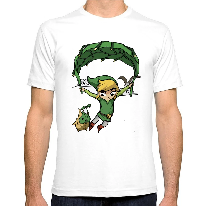 

Ink Parachute Zelda Print Tshirt Harajuku Tops&Tees for Men Cotton Fashion Print T Shirt Short Sleeve Men's Clothing Summer 2023