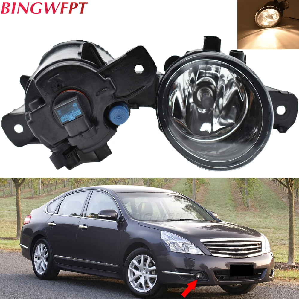 

Автомобильные противотуманные фары H11, дневные ходосветильник огни 12 В для Nissan X-Trail T31 T30 Qashqai Pathfinder Primera March Altima Rogue Sylphy