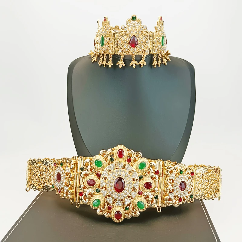 

Arabic Women Rhinestones Belt Handmade Wedding Dresses Belt Marriage Bridal Ribbion Belts Wedding Bride Sash Party Belt