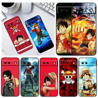 popular anime one piece for google pixel 6 pro 6a 5a 5 4 4a xl 5g black phone case shockproof shell soft fundas coque capa