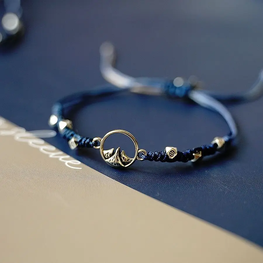 

New Couple Bracelet Mountains and Oceans Bracelets Women Braided Rope Bracelet Lover Jewelry Gift Bangle Bracelet Women Girls