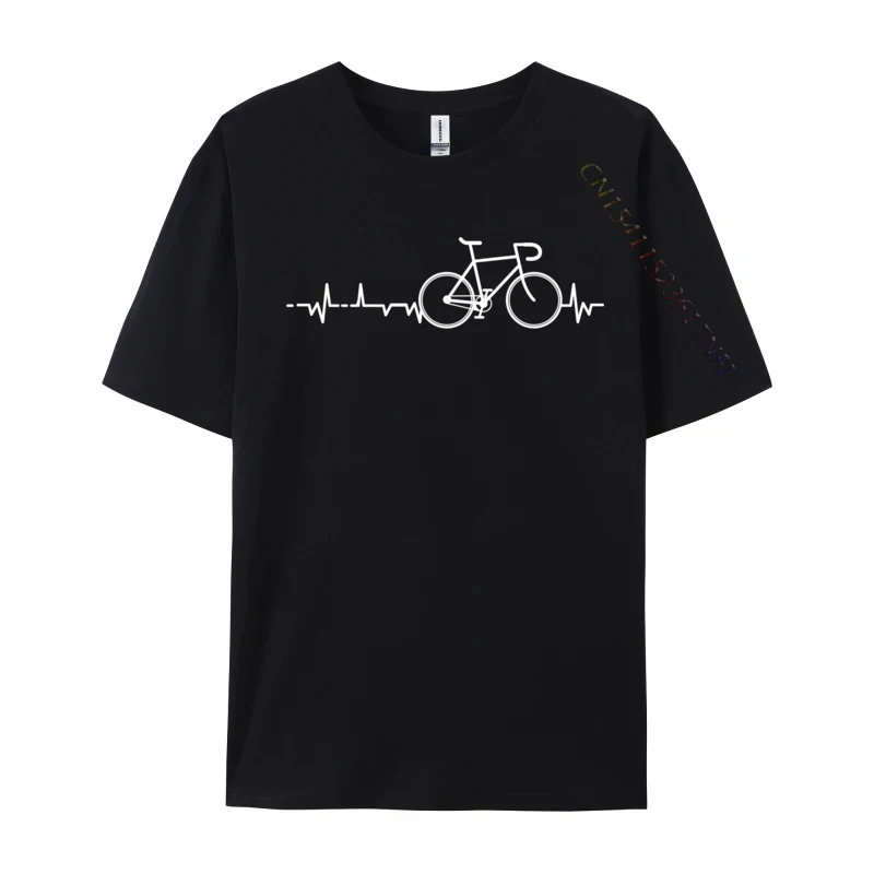 Bike Heartbeat Funny Cycling And Bicycle Riders New Arrival Group Print T Shirt Autumn Cotton For Men Tops Europe