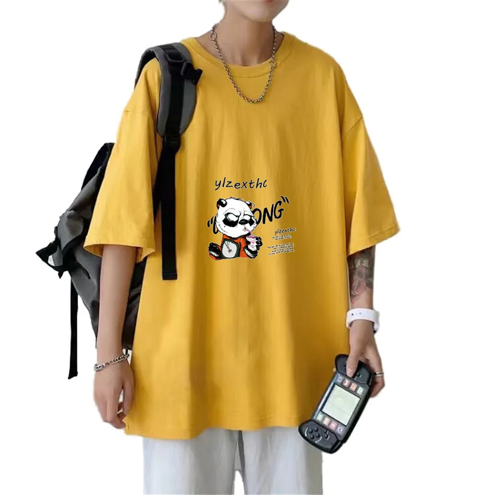 

2022 New Fashion Summer Japanese Streetwear 100% Cotton Men T-Shirts For 50-100KG Short Sleeve T shirts Hip Hop Casual Tops