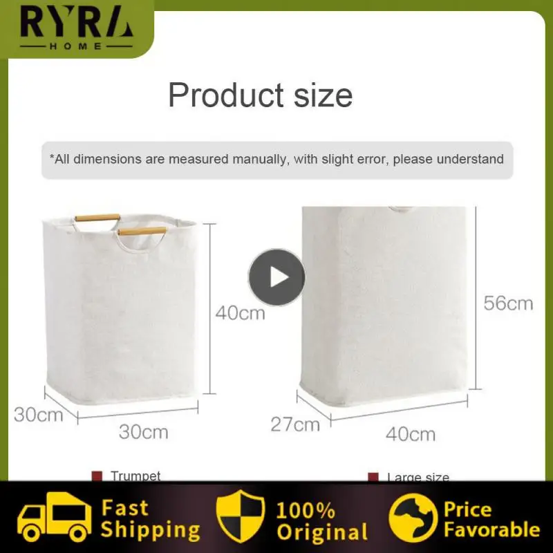 

5/8/10PCS Clothes Storage Boxes Simple Portable Dirty Clothes Basketlaundry Storage Basket Foldable Waterproof Inner Layer