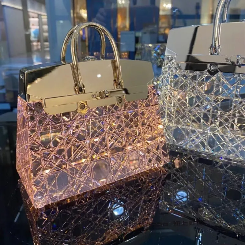 Хрустальная сумка настольная лампа модное украшение для дома искусственная