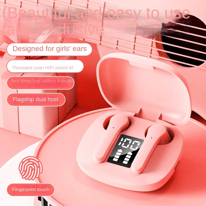 

Симпатичная Беспроводная Bluetooth-гарнитура Macaron JS36, сверхдлительный режим ожидания, низкая задержка, HiFi двойная стерео, шумоподавление, спорт...
