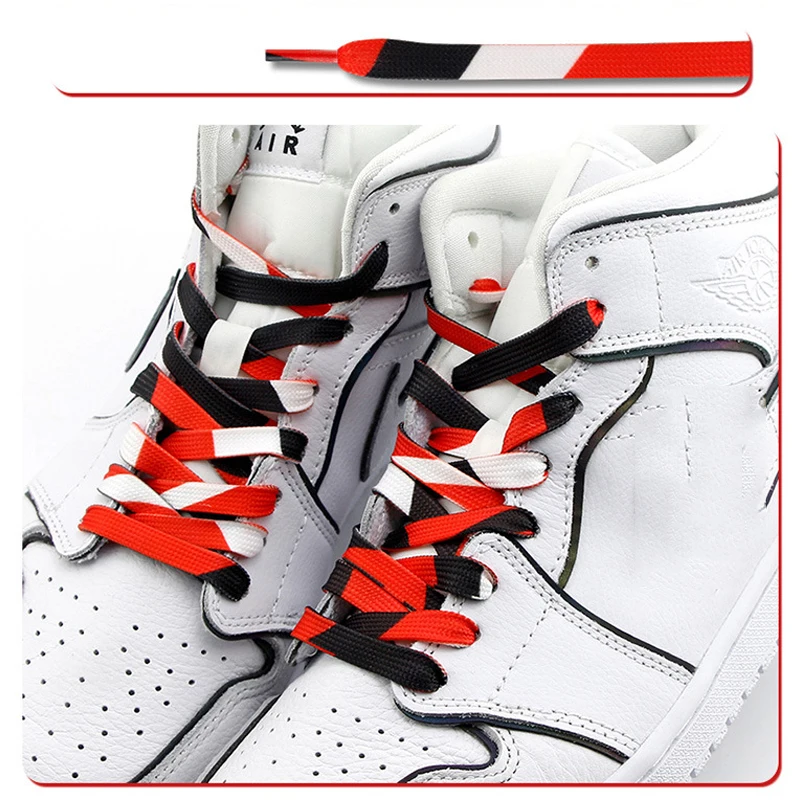 Colorful Shoe Laces For Tennis Flat Splicing Shoelaces For Sneakers Rainbow High Sports Shoelace Women Man Shoestrings