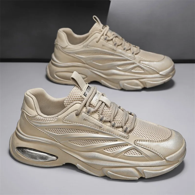 Кеды CYYTL Мужские дышащие кроссовки из кожи удобная повседневная обувь для бега и