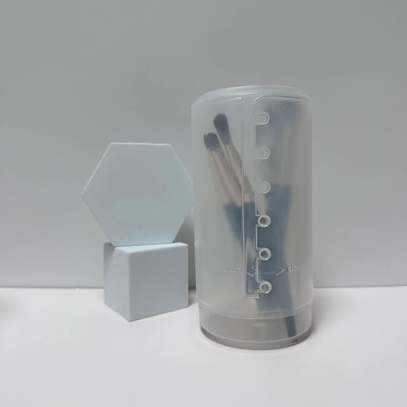 

Прозрачное телескопическое ведро для макияжа, регулируемая коробка для Хранения Туалетных принадлежностей, пылезащитный вместительный во...