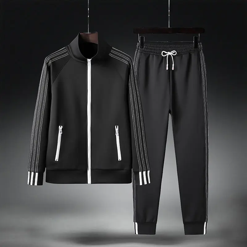 2022 spring and summer clothes a man cotton clothes suit of outdoor leisure clothing long sleeve cardigan fleece two-piece outfi