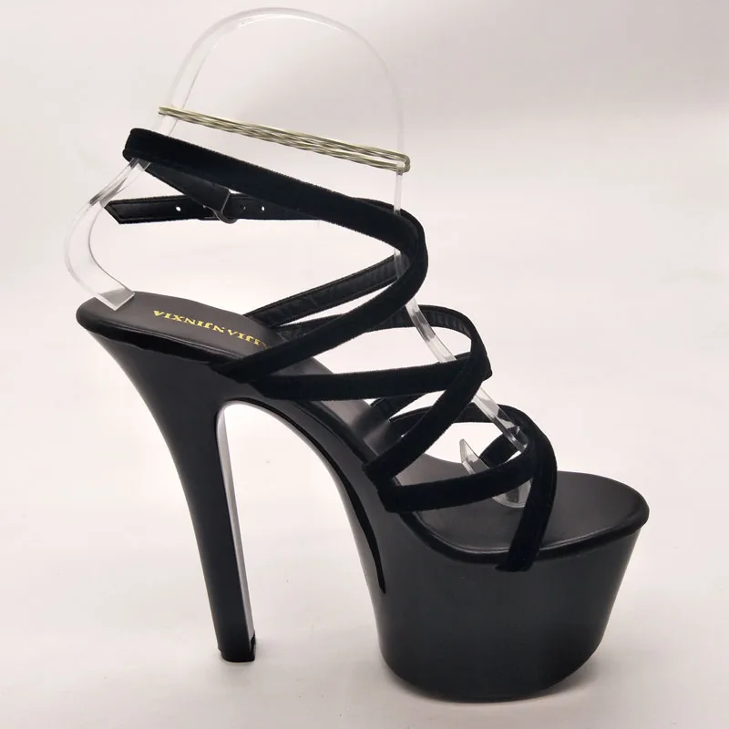 LAIJIANJINXIA/Новинка 17 см/7 дюймов модные пикантные экзотические женские сандалии на