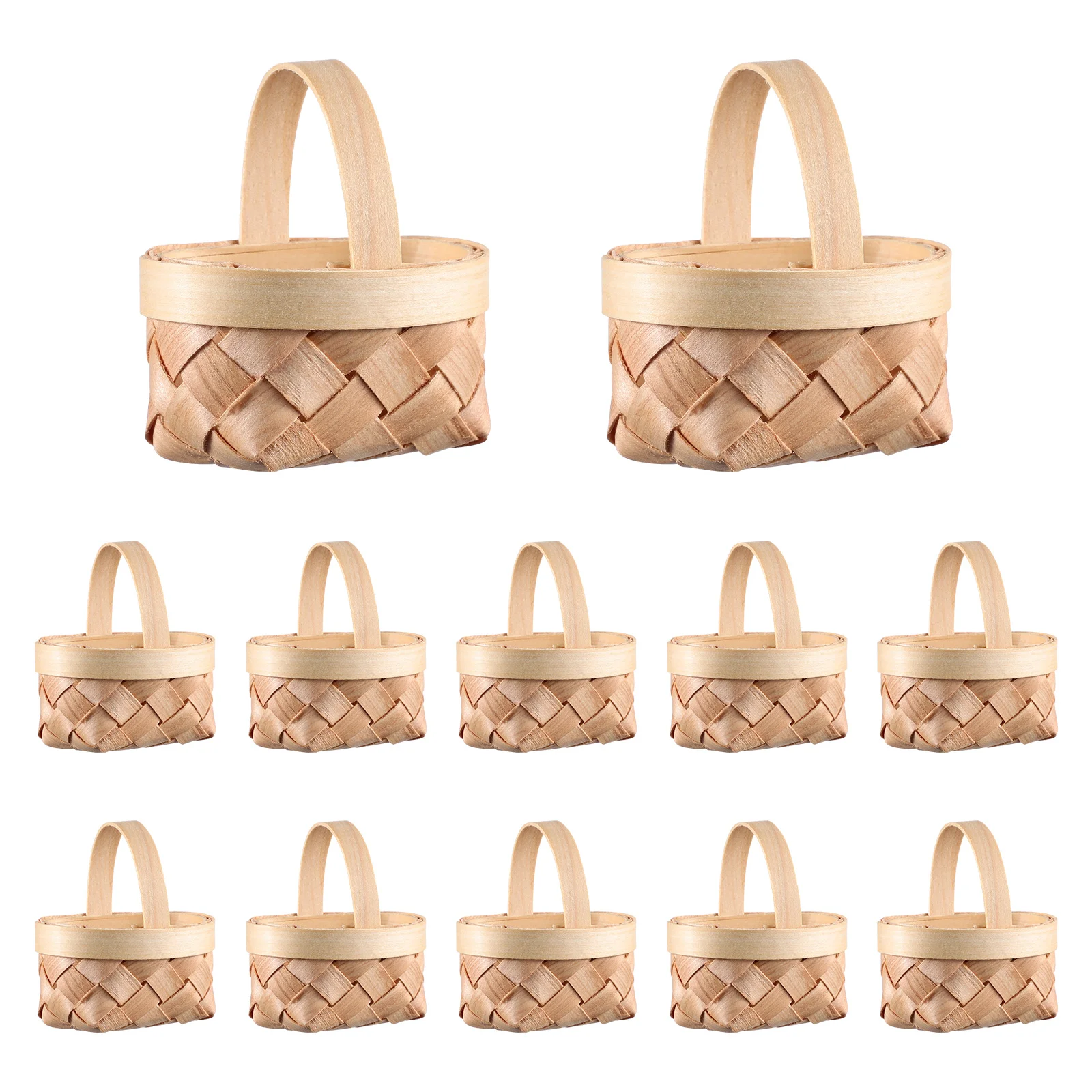 

Bulk Mechanical Pencils Woven Basket Mini Tote Baskets Wooden Decorate Candy Miniature Portable Small Decorative Baby Gift