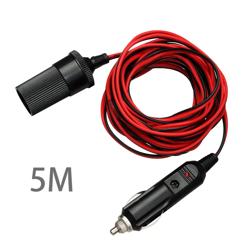 Plug 12v Extension Cable Adapter Socket Charger Lead With In